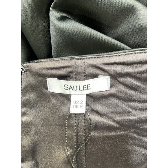 Sau Lee 'Esther' Black Acetate Gown Size 2 - NWT - Picture 4 of 5